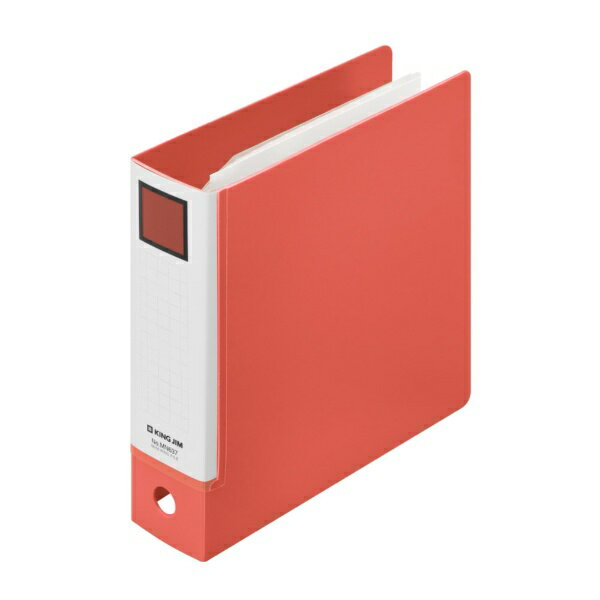 キングジム｜KING JIM ミニリングファイル(3穴バインダー) キングミニ 赤 MN637-R