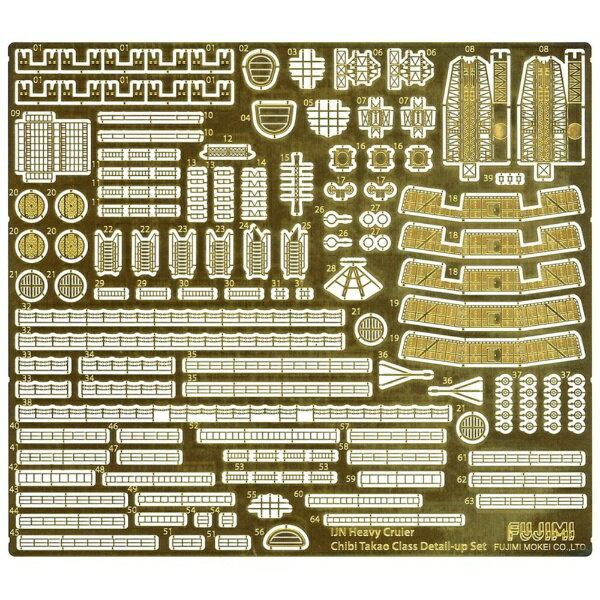 フジミ模型｜FUJIMI ちび丸Gupシリーズ No.24 ちび丸 高雄型（高雄/鳥海/愛宕/摩耶） 純正エッチングパーツ