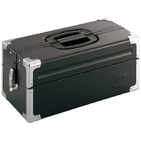 TONE｜トネ ツールケース（メタル）　V形2段式　マットブラック　BX322BK[BX322BK]