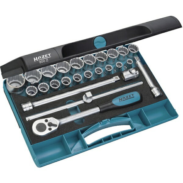 HAZET社｜ハゼット ソケットレンチセット（12角タイプ・差込角12.7mm）　900Z