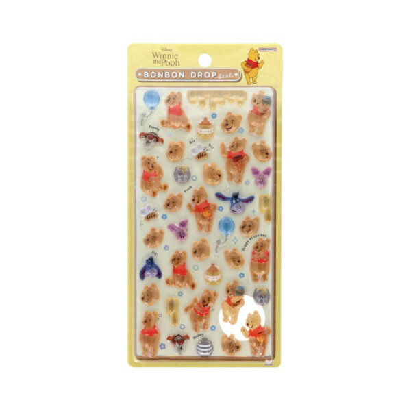 サンスター文具｜sun-star 【限定】ボンボンドロップシール くまのプーさん S8812012のサムネイル