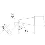 【仕様】・コテ先名称： 2BC型・適合コテ： FM-2030・ヒーター一体式