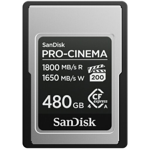 SanDisk|サンディスク CFexpressカード SanDisk PRO-CINEMA CFExpress Type-A card 480GB ブラック SDCFEA-480G-JN4NN SanDisk|サンディスク CFexpressカード SanDisk PRO-CINEMA CFExpress Type-A card 480GB ブラック SDCFEA-480G-JN4NN
