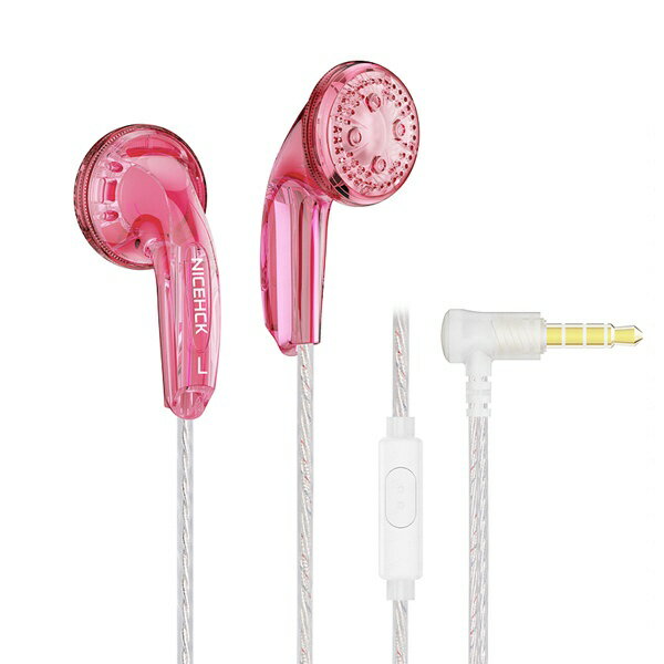 NICEHCK｜ナイスエイチシーケー インナーイヤー型イヤホン 銀メッキケーブル ピンク YD30 [φ3.5mm ミニプラグ]
