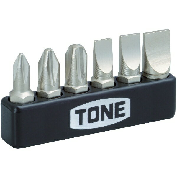 TONE｜トネ ドライバービットセット BTPM6S《※画像はイメージです。実際の商品とは異なります》