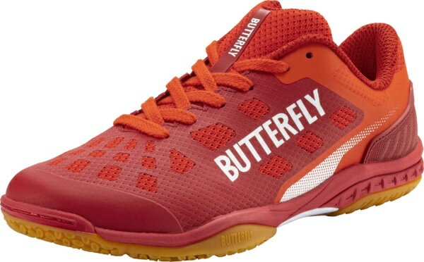 バタフライ｜BUTTERFLY 男女兼用 卓球シューズ レゾライン レバリス フラッシュレッド 93710 [男女兼用 /24.5cm]