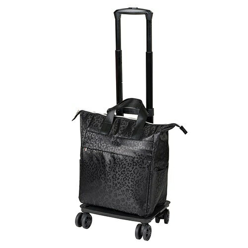 レップ｜REP レップ 4輪カート 横押し・バッグ単体使用OK レオパード ブラック REP560501