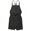 レップ|REP レップ エプロンL 着脱のしやすい前結び&バッククロスタイプ ソル/ブラック REP563618