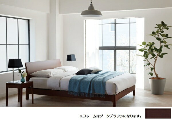 日本ベッド｜NIHON BED 【フレーム&マットレス】収納なし ソムノ［レッグ］+シルキーポケット ソフト ダークブラウン [セミダブルサイズ]【キャンセル・返品不可】 【代金引換配送不可】