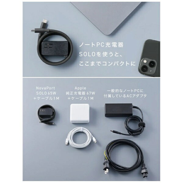 CIO｜シーアイオー NovaPort SOLOII65W1C ホワイト CIO-G65W1C-N2-WH [PD65W /USB-...