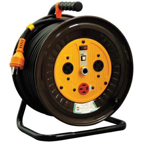 日動工業｜NICHIDO NICHIDO　電工ドラム　三相200V　逆転コンセント付動力用　20m