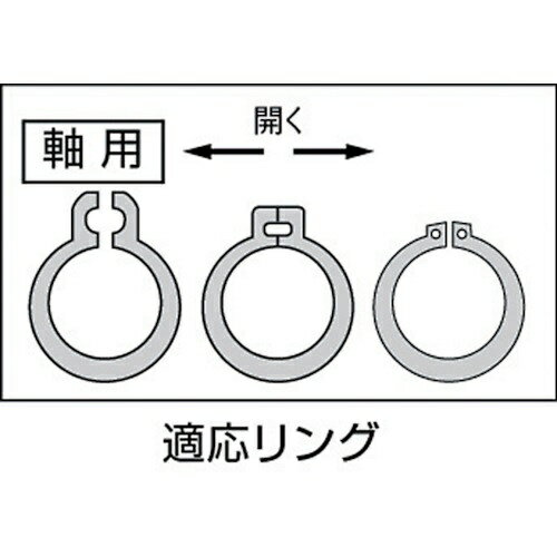 スーパーツール｜SUPER TOOL スナップリングプライヤー（爪固定型）軸用曲爪　CS1B