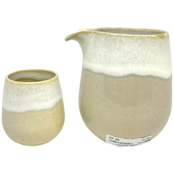 玉有｜GYOKUYU FD　片口酒器セット　白釉白唐津流し