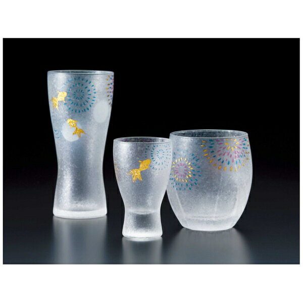石塚硝子｜ISHIZUKA GLASS プレミアム　酒グラスペアセット　花火 アデリア