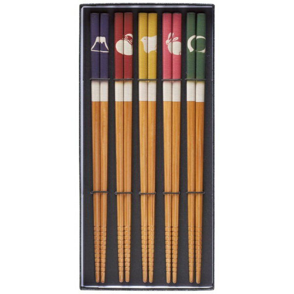 イシダ｜ISHIDA 5膳入　スス竹万福　黒貼箱