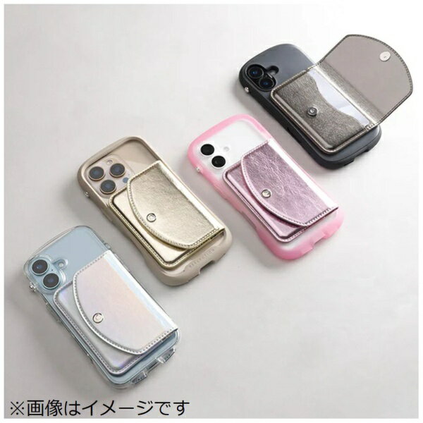 HAMEE｜ハミィ iFace MagSynq カードウォレット iFace サイドフラップ/メタリック...