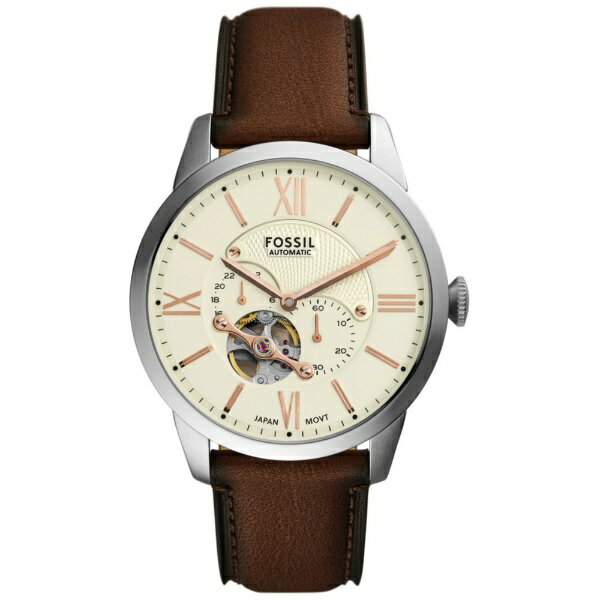 フォッシル｜FOSSIL TOWNSMAN オートマティックション ブラウン レザーウォッチ ME3266
