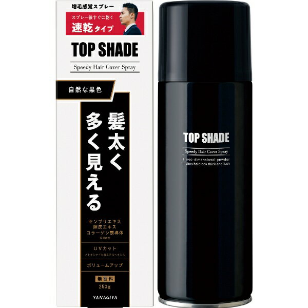 柳屋本店｜yanagiya トップシェードヘアカバースプレー ラージ 自然な黒色 (250g)