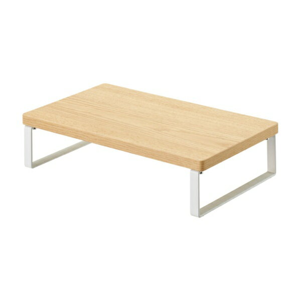 リヒトラブ｜LIHIT LAB. モニタースタンド [W340xD200xH80mm] MDF机上台・スリム ロータイプ340 ナチュラル A-8004-35