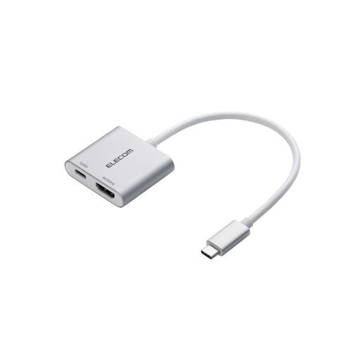 ELECOM｜エレコム 映像変換アダプタ [USB-C オス→メス HDMI /USB-Cメス給電 /USB Power Delivery対応 /..
