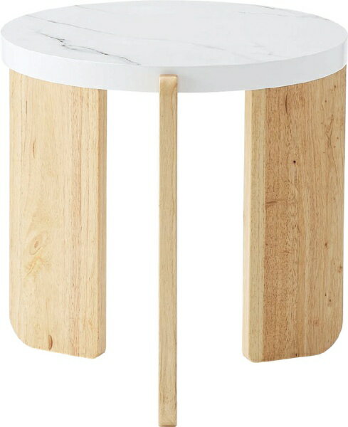 東谷|AZUMAYA ラウンドテーブルS(W53×D53×H50cm) ホワイト [2]