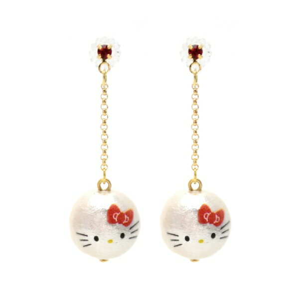ピアス　樹脂ピアス　キティーちゃん　新品未使用まとめて。 USJ キティちゃん ピアス 6個セット enchant お土産 グッズ ユニバ