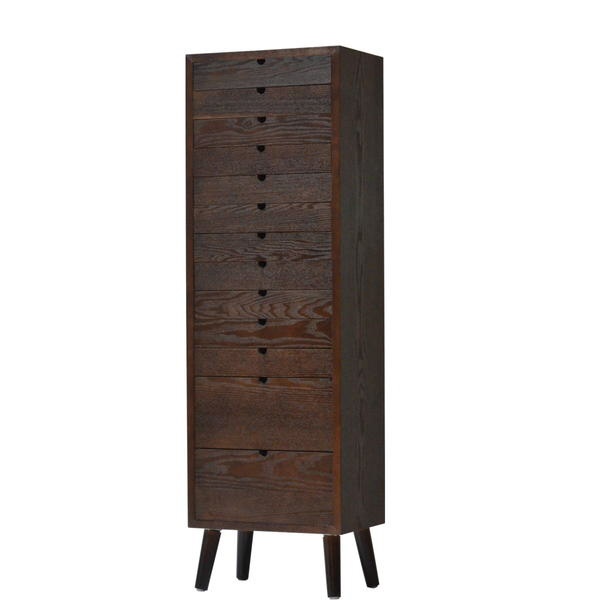 B.Bファニシング｜B.B FURNISHING 多段チェスト　13段タイプ　ダークブラウン　ONCH-0046DBR【キャンセル・返品不可】 【メーカー直送・代金引換不可・時間指定・返品不可】(3)