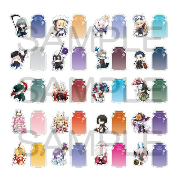 아르자논 제품 | ALGERNON PRODUCT Fate / Grand Order 카라토리아 스티커 세트 Vol.2 pcs [대금 상환 배송 불가]