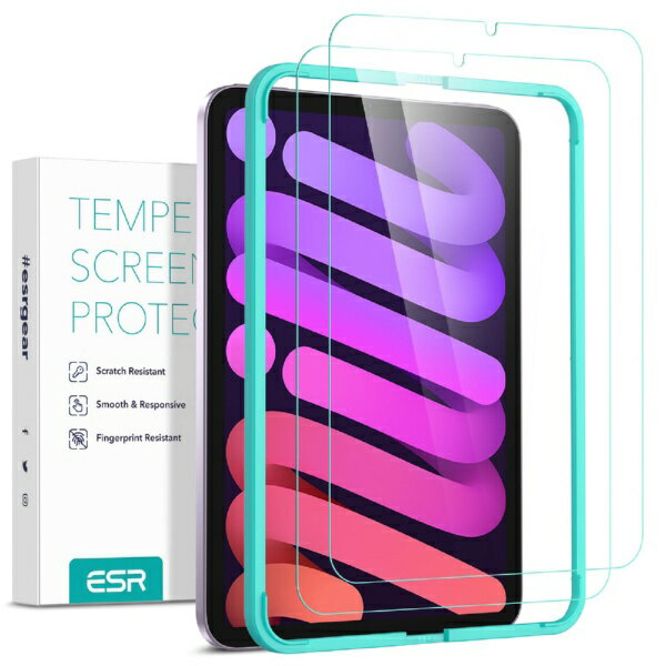イーエスアール｜ESR iPad mini（A17 Pro / 第6世代）用 ガラススクリーン保護フィルム（2枚入） 3C04210010104