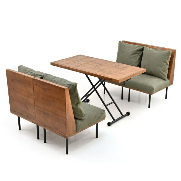 B.Bファニシング｜B.B FURNISHING infinite　ダイニング5点セット　キャンバスグリ...