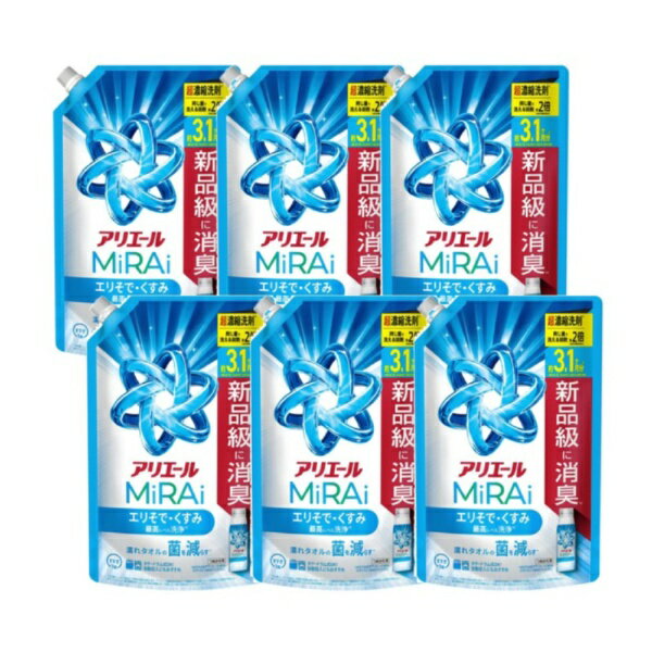 P&G｜ピーアンドジー アリエール　洗濯洗剤　Mirai（ミライ）　超濃縮洗剤　ウルトラジャンボサイズ　..