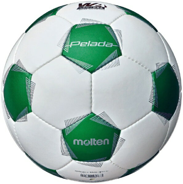 モルテン｜molten サッカーボール ペレーダ4000 5号 ホワイト×メタリックグリーン F5K4000-WG