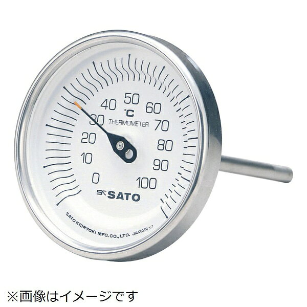 佐藤計量器製作所｜skSATO バイメタル温度計BM−T型　BMT90S4《※画像はイメージです...
