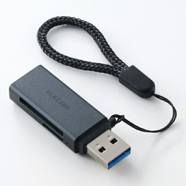 ELECOM｜エレコム MR3-D20BK USB-A 直挿しメモリーカードリーダー(UHS-I) 2in1 SD / microSD USB3.2 Gen1 ブラック