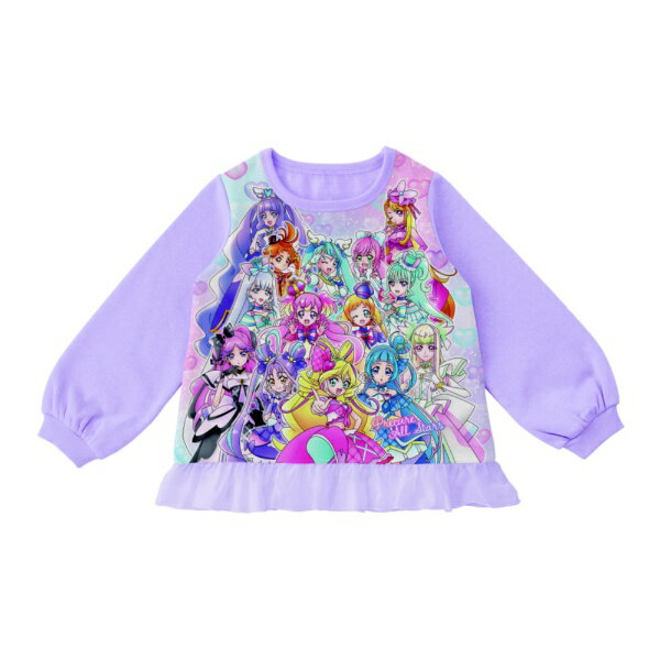 BANDAI｜バンダイ プリキュアオールスターズ 光る！ダンボールニットパジャマ 130cm ラベンダー