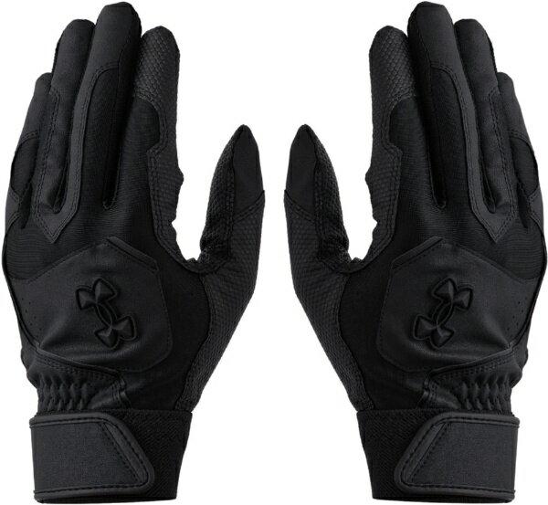 アンダーアーマー｜UNDER ARMOUR メンズ ベースボール UAクリーンアップ バッティンググローブ ノンカラー Black×Black×Black 6001311 [メンズ /両手装着用 /Lサイズ]