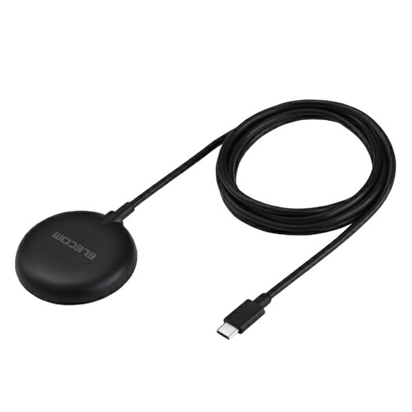 ELECOM｜エレコム ワイヤレス充電器 マグネット式 Qi2 15W【 Magsafe 対応 iPhone / Qi2規格対応】 ブラック W-MA10BK