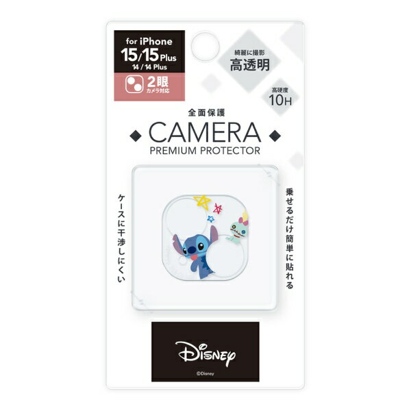 PGA｜ピージーエー iPhone 15/15 Plus/14/14 Plus用 カメラフルプロテクター Premium Style スティッチ PG-D23ACLG13STI