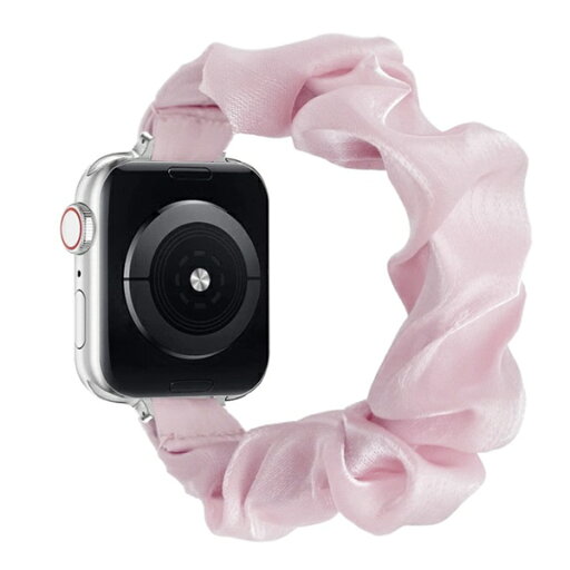 GAACAL|ガーカル APPLE WATCH 1-10/SE1-2 38/40/41/42(10のみ)MM シュシュ風バンド ピンク W00607PA GAACAL|ガーカル APPLE WATCH 1-10/SE1-2 38/40/41/42(10のみ)MM シュシュ風バンド ピンク W00607PA