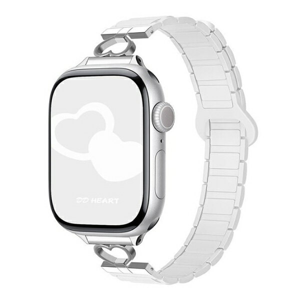 GAACAL｜ガーカル APPLE WATCH 1-11/SE1-3 38/40/41/42(10-11)MM ハートデザインマグネット式シリコンバンド GAACAL ホワイト ホワイト W00606WA