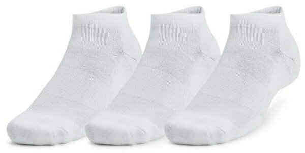 アンダーアーマー｜UNDER ARMOUR 男女兼用 UAトレーニング コットン ローカット ソックス (3足セット) White×White×Black 1386312 [ユニセックス /SMサイズ]【返品交換不可】