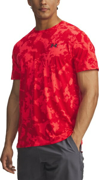 アンダーアーマー｜UNDER ARMOUR メンズ UAローンチ プリント ショートスリーブ Tシャツ Racer Red×Red×Reflective 6006110 [メンズ /MDサイズ]【返品交換不可】