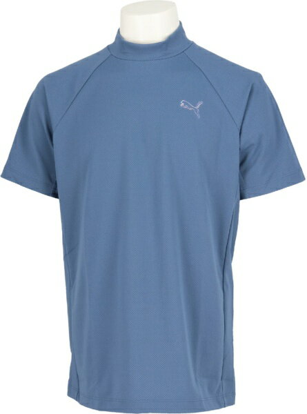 泳裝 - プーマ｜PUMA メンズ ゴルフ シャドウキャット HIGH NECK S/S DARK INDIGO 635737 [メンズ /XXLサイズ]【返品交換不可】