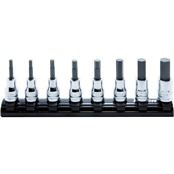 山下工業研究所｜KO-KEN TOOL Z−EALヘックスビットソケットレールセット　　8ヶ組　RS3010MZ8L50