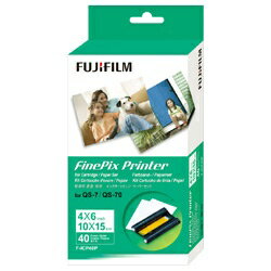 富士フイルム｜FUJIFILM FinePix Printer専用インクカートリッジ・ペーパーセット （ポストカードサイズ・40枚）　F-ICP 40P[FICP40P]