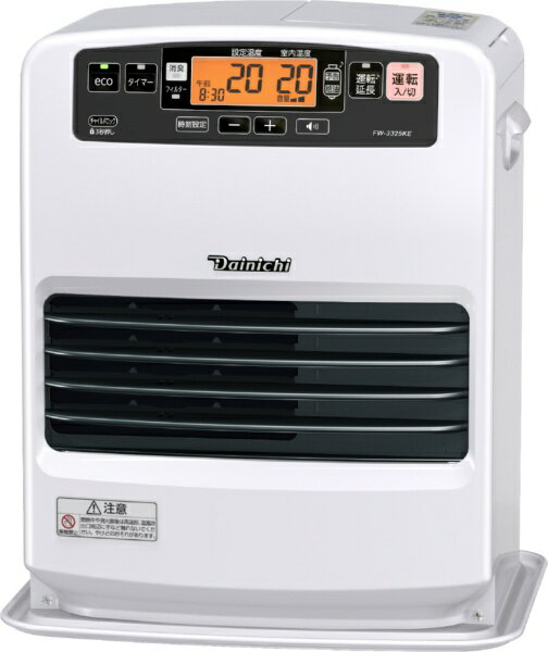 ダイニチ工業｜Dainichi 石油ファンヒーター Dainichi ムーンホワイト FW-3325KE-W [木造9畳まで /コンクリート12畳まで]