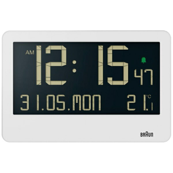 BRAUN｜ブラウン BRAUN DIGITAL ALARM CLOCK WHITE BC14W