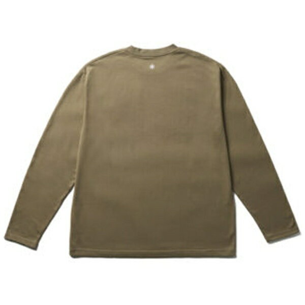 スノーピーク｜snow peak Tシャツ New Standard Logo L/S T-Shirt DARK BEIGE NSD-TS-25AU005 [XLサイズ]【返品交換不可】