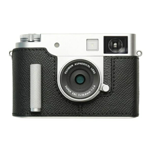 Mr.Stone｜ミスターストーン 富士フイルム X half用 本革ケース クラシック メタルグリップ付 ダークブ..