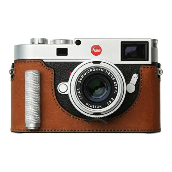 OLYMPUS - Mr.Stone｜ミスターストーン LEICA M11用 本革ケース ヴィンテージ風 シグニチャーグリップ レッドブラウン PTBK001
